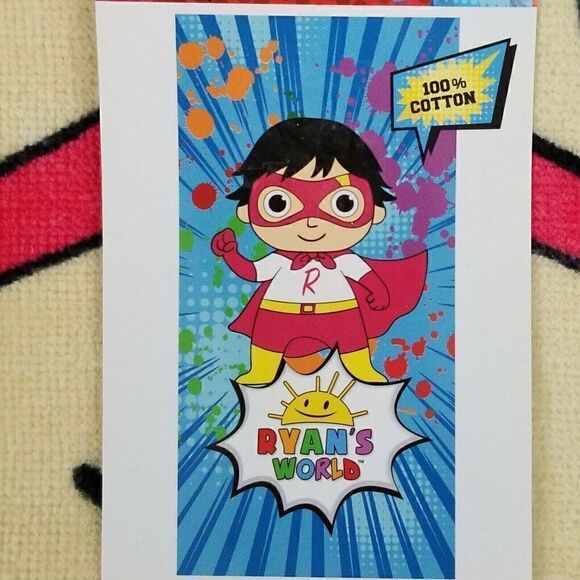 Ryans World Beach Towel Red Titan 28 x 58 Cotton NEW - Picture 3 of 3